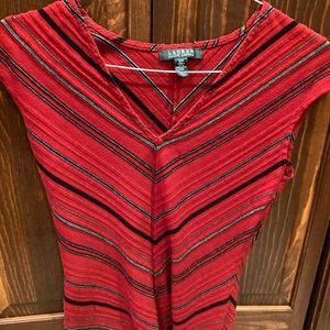 Women’s red striped tank top